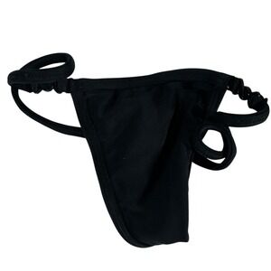 Latin Angel VTG Black Dancewear Clubwear G-String Thong Made in Brazil Small NWT